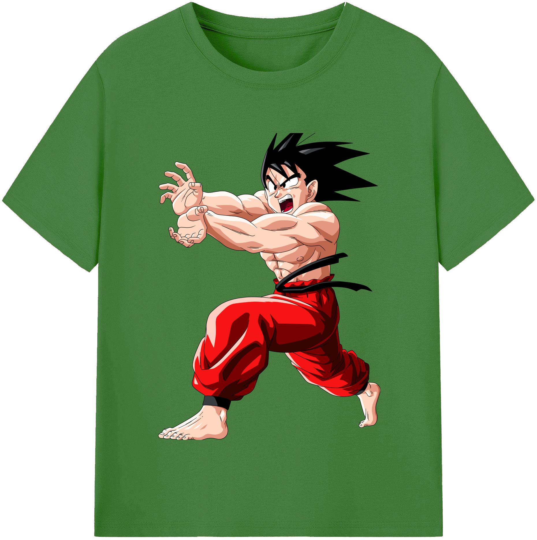 （画像用） ドラゴンボール 孫悟空（そん ごくう）Son Goku カカロット DRAGON BALL Kakarotto レディースカジュアルプリントTシャツ（綿100％）